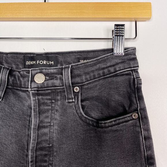 Aritzia Denim Forum 25 Arlo High Rise Straight Leg Jeans Organic Cotton Stretch - Picture 8 of 13